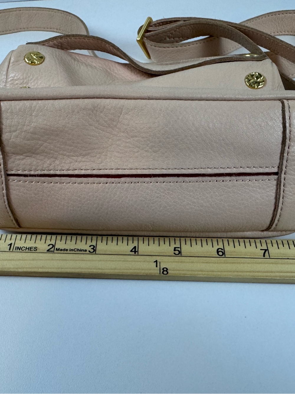 Hammitt Evan Crossbody Leather Cala Lillie White (Light Pink) - Picture 13 of 15